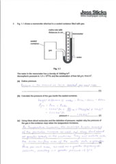 GCE O Level 2011 Physics 5058 Paper 2 solutions
