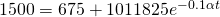 1500=675+1011825{e^{-0.1\alpha{t}}}