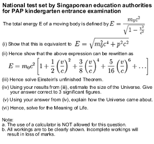 Singapore question