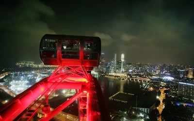 Singapore Flyer Night View