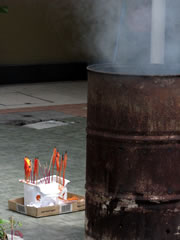 Joss sticks offerings