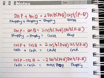 Shopping & Trigonometry