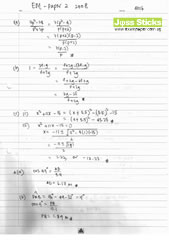 O-Level Oct/Nov 2008 EMaths 4016 Paper II Solutions