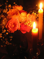 Candles & Roses