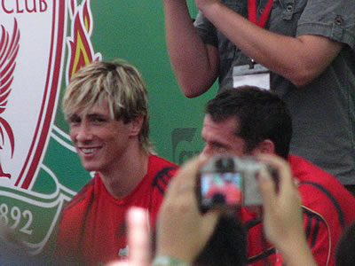 Fernando Torres and Jamie Carragher