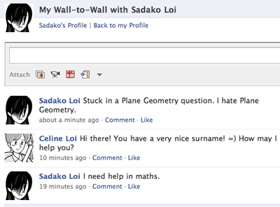 Sadako's 2nd Wall Post