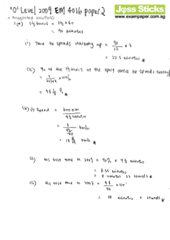 O-Level October/November 2009 EMaths 4016 Paper II Solutions - click to download