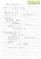 A-Level 2009 October/November H2 Maths 9740 Paper 2 Solutions