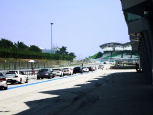 Lining up at the Start Line