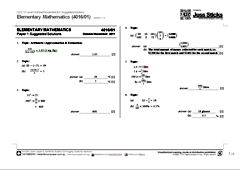 GCE O Level 2011 EMaths 4016 Paper 1 Solutions