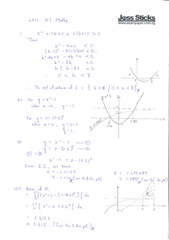 GCE A Level 2011 H1 Maths 8864 Paper 1 solutions