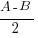 {A-B}/2