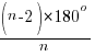 {(n-2)*180^o}/n